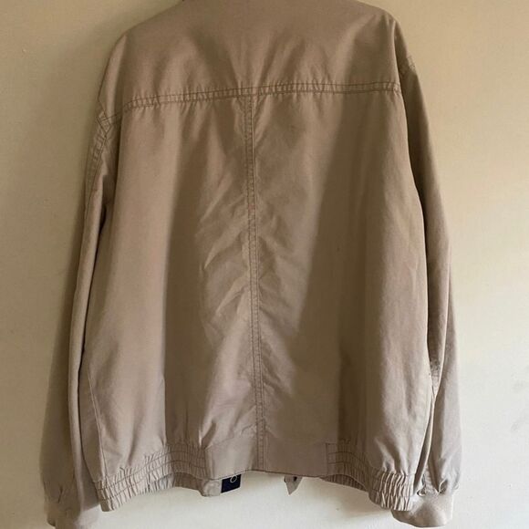 Tommy Hilfiger Men's Tan 100% Cotton Shell Lined Full Zip Snaps Jacket Size XL - Picture 8 of 8